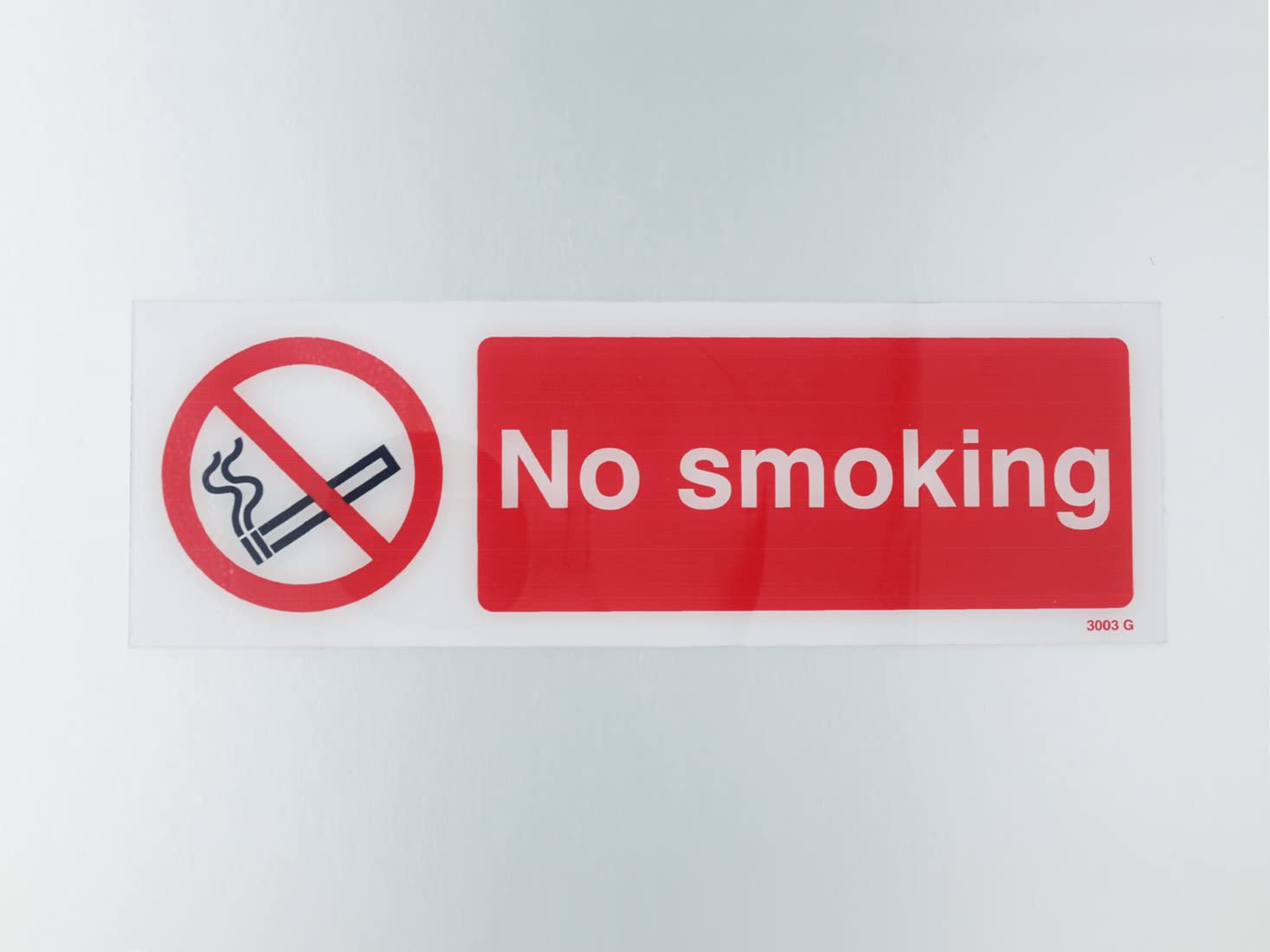 Caledonia Signs 73003M No Smoking Sign, Polycarbonate, 600 mm x 200 mm