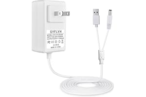 SYFLYH for Ingenuity Baby Swing Power Cord, 2 in 1 Baby Swing Power Adapter Charger USB A and DC Plug Compatible with Ingenuity InLighten, Simple Comfort and Swing'n Go Baby Swing