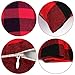 AerWo Buffalo Plaid Pillow Covers 18x18 Set of 2, Red and Black Buffalo Check Throw Pillow Covers, Cotton Linen Christmas Pillow Covers Cushion Cases for Christmas Winter Home Decorations