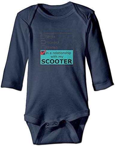 YOG MILK I Love MY NEW ELECTRIC SCOOTER Infant Baby's Romper Long Sleeve Jumpsuit Climb Clothes