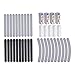 Biutee 40PCS Nail Art Sanding Files Buffer Block Manicure Pedicure Tools Sand Paper Foam UV Gel Set Nail File