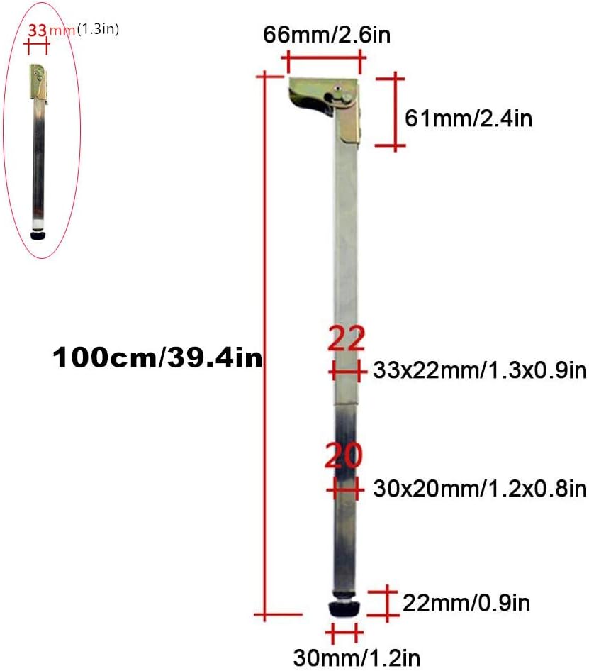 Edelstahl Tischbeine,Verstellbare Möbelbeine,Klapp Metall Möbelfüße