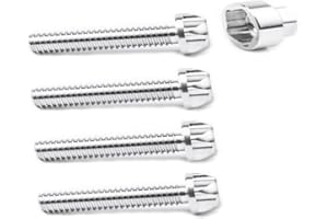 VOSANTU M8 Bolts Screws 304 Stainless Steel Anti-Theft Locking 20mm Bolts Nuts Security Hardware Kit for Mountain Bike Awning Car Accessories for Styling Light Bar Safety,Screws(4 Lock+ 1 Key)