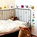 WANDKINGS Wall Stickers Colourful Flowers – Design 4 Sticker Set – 66 Stickers on 2 US Letter Sheets (Each 8.3 x 11.7 inch)