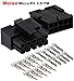 Molex Micro-Fit 3.0 Dual Row (10 Circuits) Male & Female Receptacle Plug, w/Terminal sockets, (Pack of 1 Complete Set)