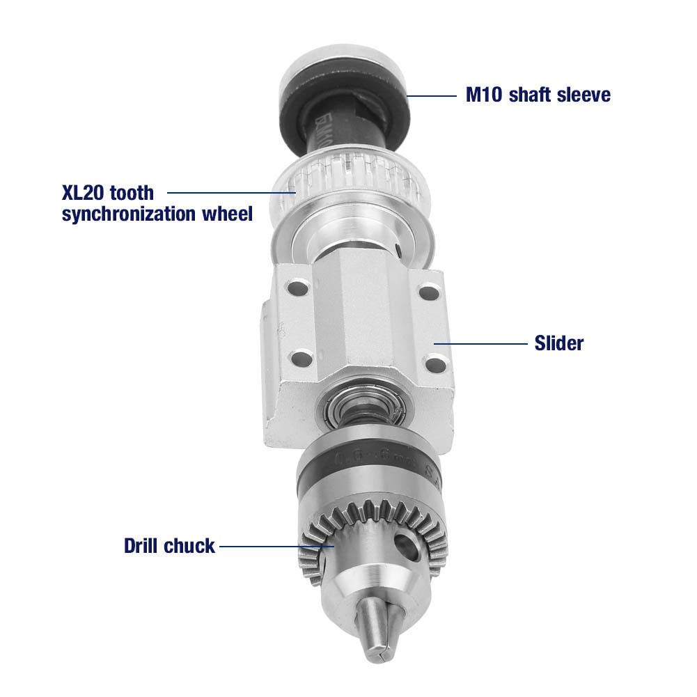 ViaGasaFamido High Precision Unpowered Spindle Assembly for DIY Woodworking Cutting and Grinding Compatible with B10 Drill Chuck M10 Shaft Sleeve - Image 4