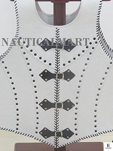 Veterans Leather Body Armour White By NauticalMart - Image 3