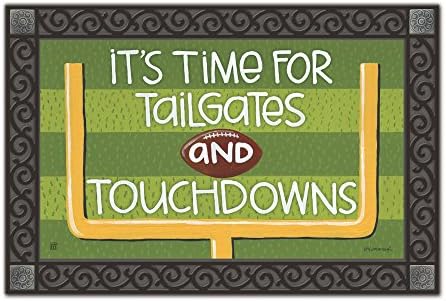 Touchdown Fall Doormat Football Tailgating Indoor Outdoor 18" x 30" MatMates