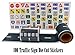Fun Road Tape for Car Toys, 2 Rolls of 33’x2.4”, Bonus 100 Die Cut Traffic Sign Stickers for Playing and Learning, Perfect to Keep Your Kids Away from Screens, Develop Their Imagination and Memory