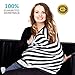 Nursing Breastfreeding Scarf Cover Baby Car Seat Canopy, Shopping Cart, Stroller, Carseat Covers for Girls and Boys - Perfect Gift for BreastfeedingGift for Breastfeeding