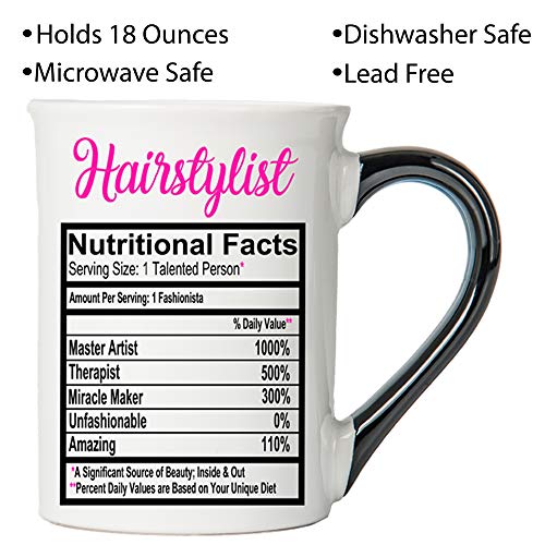 Cottage Creek Hair Stylist Mug Large 18 Ounce Ceramic Hair Stylist