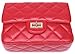ILISHOP Women's Fashion Shoulder Bag Quilting Chain Cross Korean Ladies Handbag (red)