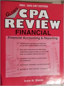 Gleim S Cpa Review Financial Financial Accounting