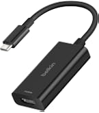 Belkin Adattatore USB-C-HDMI 2.1 con cavo (11 cm), supporto 8K a 60 Hz/4K a 144 Hz, HDR, HBR3, DSC, HDCP 2.2, certificato USB-IF/Works with Chromebook, per MacBook, iPad Pro e altri dispositivi Belkin Adattatore USB-C-HDMI 2.1 con cavo (11 cm), supporto 8K a 60 Hz/4K a 144 Hz, HDR, HBR3, DSC, HDCP 2.2, certificato USB-IF/Works with Chromebook, per MacBook, iPad Pro e altri dispositivi