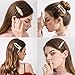 Pearl Hair Clips For Women Girls 8 Pieces Fashion Artificial Clips Pearl Barrettes Bling Snap Hair Pins Decorative Hair Accessories for Party Wedding Daily Vintage Style Hair Clips