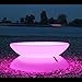 iver LED Luminous Bar Table Waterproof Plastic Furniture Outdoor Furniture Living Room Garden Furniture Wireless Remote Control Charging