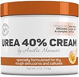 Urea 40% Foot Cream with Organic Botanicals - Instant Relief for Cracked Heels, Dry & Rough Skin - Best Feet, Nails & Elbows Fix - Repairs Thick, Callused Skin. 4 oz Moisturizer Emollient