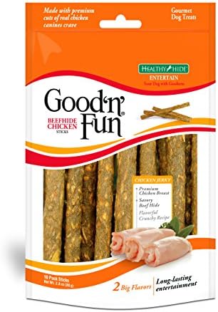 Healthy Hide 10 Count Good'N'Fun Crunchy Sticks (1 Pouch), Any