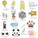 BOENFU 45-Pack VSCO Stickers for Water Bottles, Cute Waterproof Asethetic Trendy 100% Vinyl Stickers for Water Bottle Hydro Flask Laptop Computer Mack
