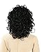 OneDor Women's Fashion 3/4 Full Head Curly Hair Wig With Headband (1# - Black)