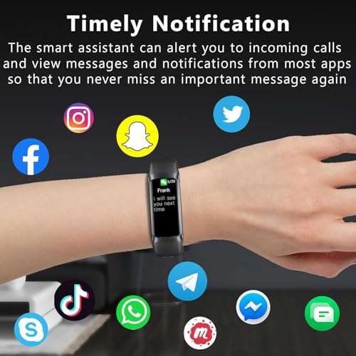 Fitness Tracker with 24/7 Heart Rate Blood Oxygen Sleep Monitor,Activity Tracker with 1.1" AMOLED Touch Color Screen, Multiple Sport Modes Step Counter,IP68 Waterproof for Women Men (Black)