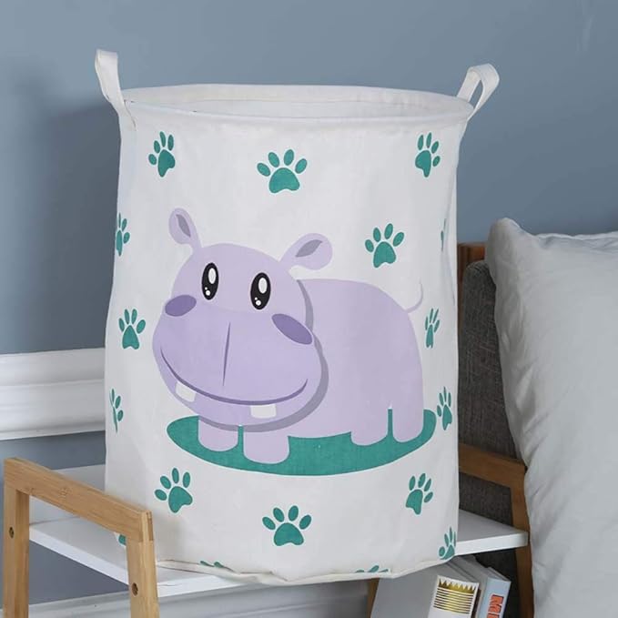 YYRY Cesta de lavandería Plegable Impermeable hipopótamo Ropa Sucia