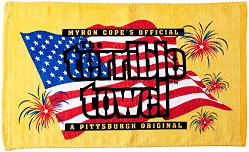 NFL Pittsburgh Steelers Patriot Terrible Towel, 24-inch by 15-inch, Black and Gold