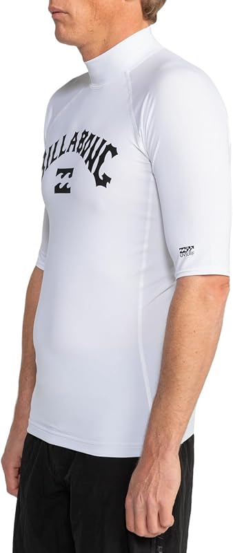 Logo Surf SS Rashguard, Negro para Hombre - M