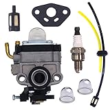 FitBest Carburetor with Fuel Line Kit for Honda 4 Cycle Engine GX31 GX22 FG100 16100-ZM5-803 GCA91 Carb