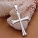 NYKKOLA Beautiful Fashion Jewelry Cross Pendant Holy Silver Necklace