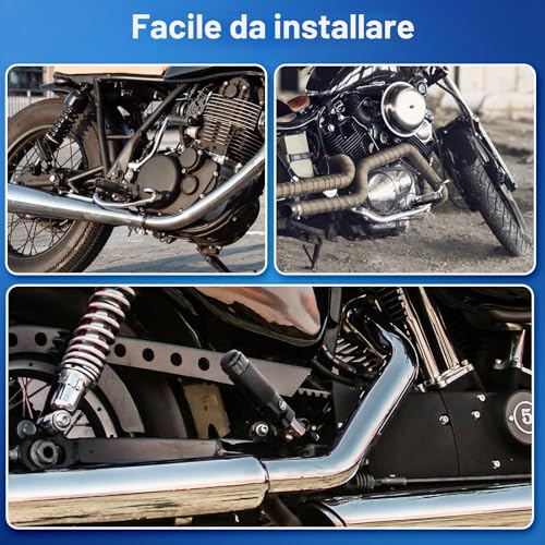 Cale Motorcycle Foot Folding 90° Universal 8mm Bicycle Mount Aluminium Black