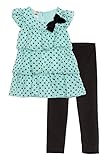 Healthtex Toddler Girls 2 Piece Bubble Tunic and Legging Set
