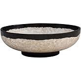 Uttermost 17879 Rastia - Terrazzo Bowl, Black Coral Finish, 14 W X 5 H X 14 D