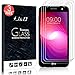 J&D Compatible for LG X Charge/LG X Power 2/LG Fiesta 2/LG Fiesta/LG V7 Glass Screen Protector (3-Pack), Not Full Coverage, Tempered Glass HD Clear Ballistic Glass Screen Protector