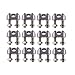 Eowpower 12PCS Stainless Steel 1/4