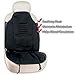 Zento Deals 12V Heated Car Seat Cushion - Premium Quality Comfortable Heating Warmer Pad with Secured Straps Perfect for Cold Weather and Winter Driving
