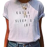 YITAN Women's Casual Graphic Tees Summer Printed Short Sleeve Cute Funny T Shirts