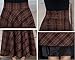 Olrain Women's Elastic High Waisted Long Classic Plaid Swing Skirts Dress