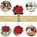 Silk Red Rose 10 Heads SOLEDI Artificial Flower French Rose Fake for Bridal Bouquet Wedding Living Room Table Home Garden Decoration