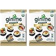 gimMe Organic Roasted Seaweed - Restaurant-style Sushi Nori Sheets - 0.81 Ounce (Pack of 2)