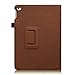 Fintie iPad Air 2 Case - Slim Fit Leather Folio Case with Smart Cover Auto Sleep / Wake Feature for Apple iPad Air 2 2014 Model, Brown
