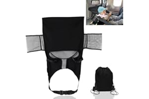 STROLFAY Toddler Travel Bed,Baby Airplane Bed Seat Extender,Portable Kids Plane Bed with Side Pockets Travel Essentials,Baby Travel Essentials for Flying
