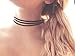 Cougar's Choice® Multi Strap Skinny Black Choker Collar Choker (Three Strands)