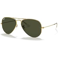 Amazon.com: Ray-Ban RB3025 Aviator Large Metal 181 62MM Gold  display picture 2