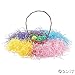 Fun Express Multicolor Easter Grass - Vibrant Soft Filler for Easter Baskets Decorations Crafts Gifts - Easter Party Décor DIY Projects Holiday Displays & Spring Celebrations - 1 Oz Each 12 Pieces