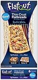 Flatout Thin Crust Flatbreads Artisan Pizza 10.2 Oz (Rustic White, Pack of 4)