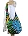 BTP! Tie Dye Sling Crossbody Shoulder Bag Purse Hippie Hobo Cotton Bohemian Colorful Firework (Random Spiral Dark Tone)