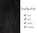 Rhyme 16” Black Ponytail Clip in Hair Extensions Natural Long Curly Wavy Wrap Around Wig Drawstring Tie Up Hair piece For Women