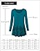 Long Sleeve Tunic Women Plus Size,Laksmi Round Neck Pleated Front Casual Shirts Vintage Floral Swing Office Wear Tunic Tops,Wine XX-Large