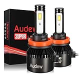 AUDEW LED Headlight Bulbs-H11/H8/H9 All-in-one conversion kit,Super Bright COB LED Chips,72W 8000LM 6000K,Cool White